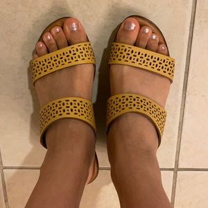 Yellow sandals
